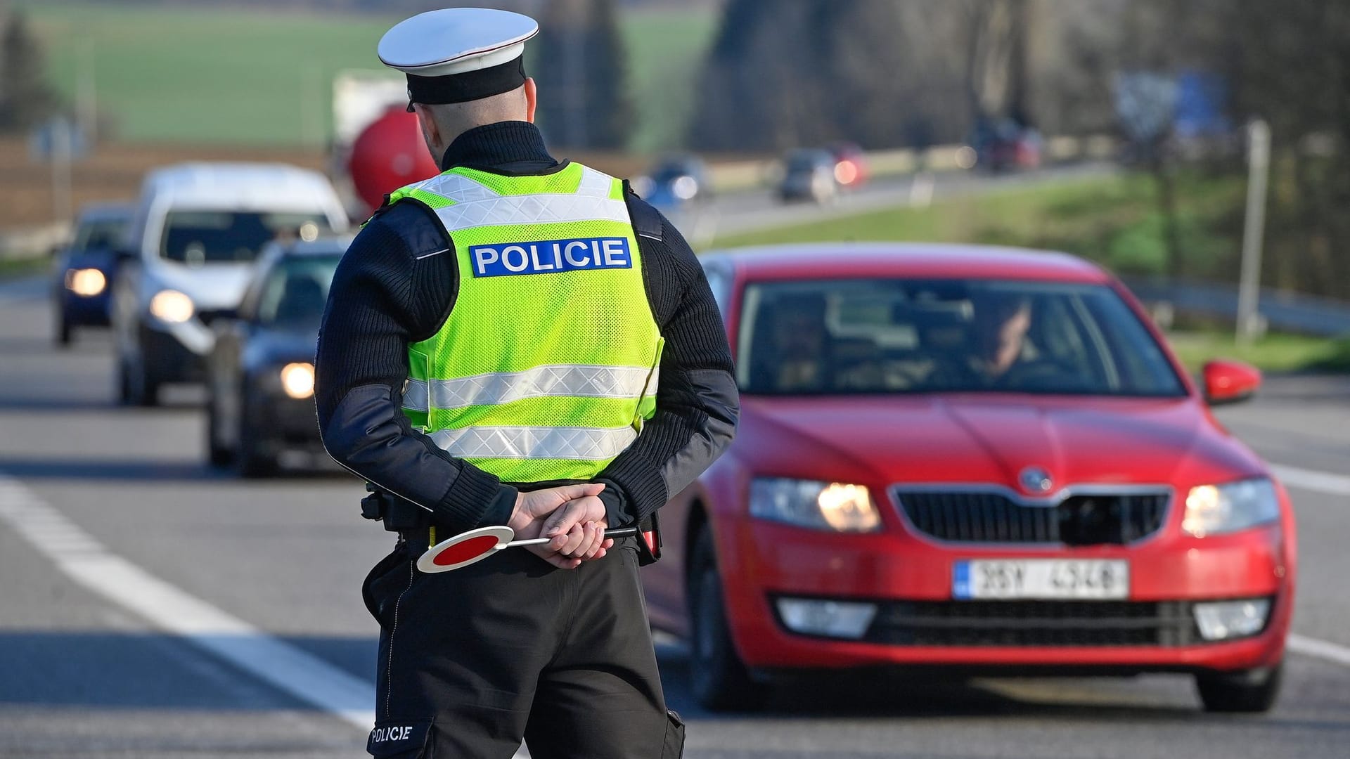 Polizeikontrolle in Tschechien