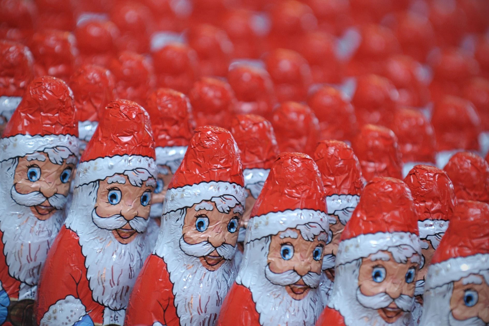 Schoko-Weihnachtsmänner Schoko-Weihnachtsmänner