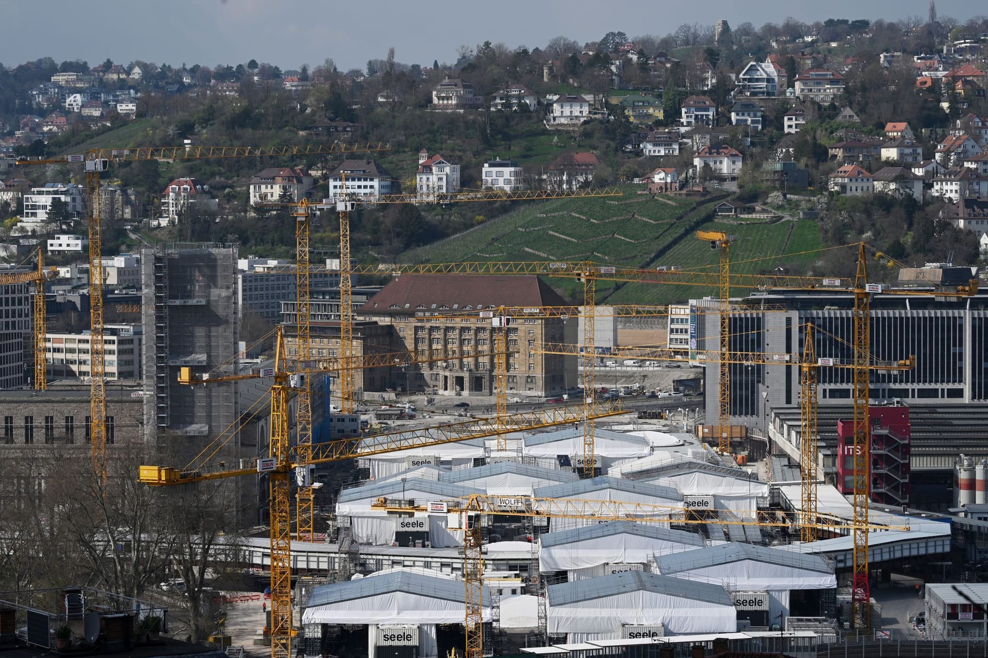 Baustelle des Bahnprojekts Stuttgart 21 Baustelle des Bahnprojekts Stuttgart 21