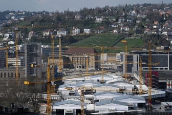 Baustelle des Bahnprojekts Stuttgart 21