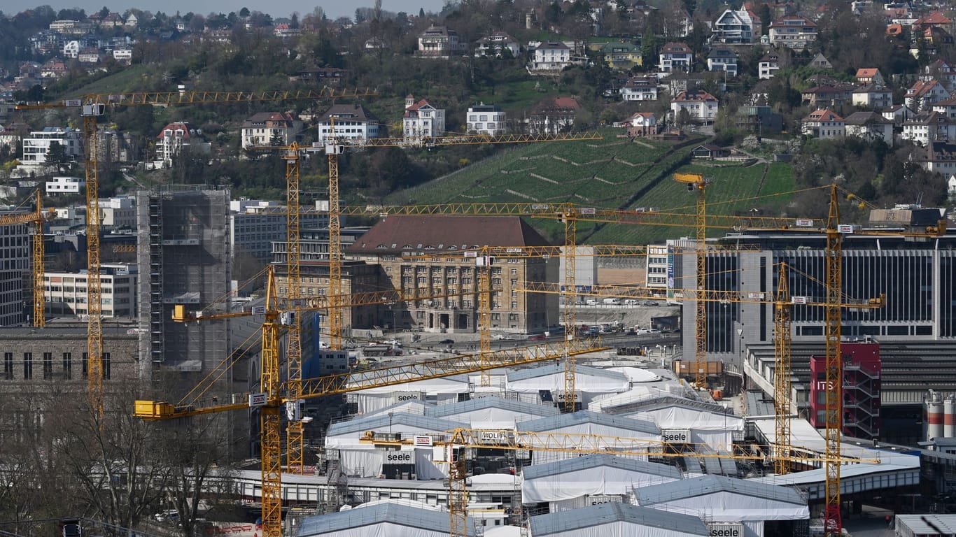 Baustelle des Bahnprojekts Stuttgart 21