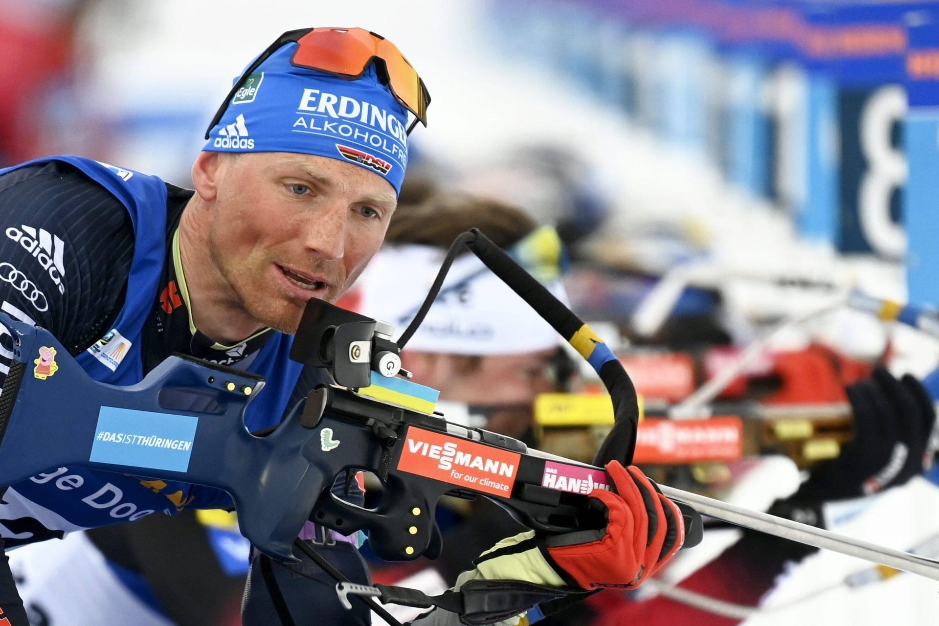 Erik Lesser: Der frühere Biathlet ist seinem Sport verbunden geblieben.