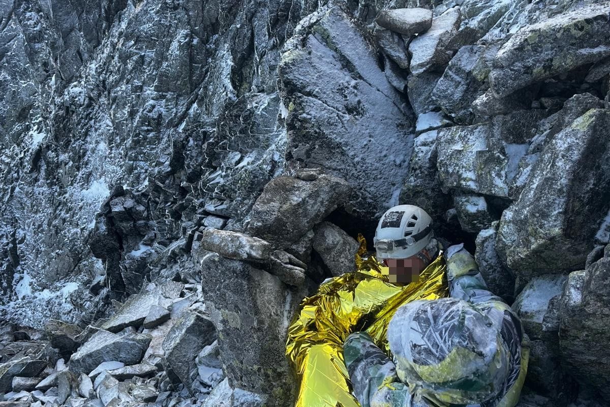 Einer der Geretteten: Die Bergsteiger aus Polen waren laut den Rettern ungenügend ausgerüstet.