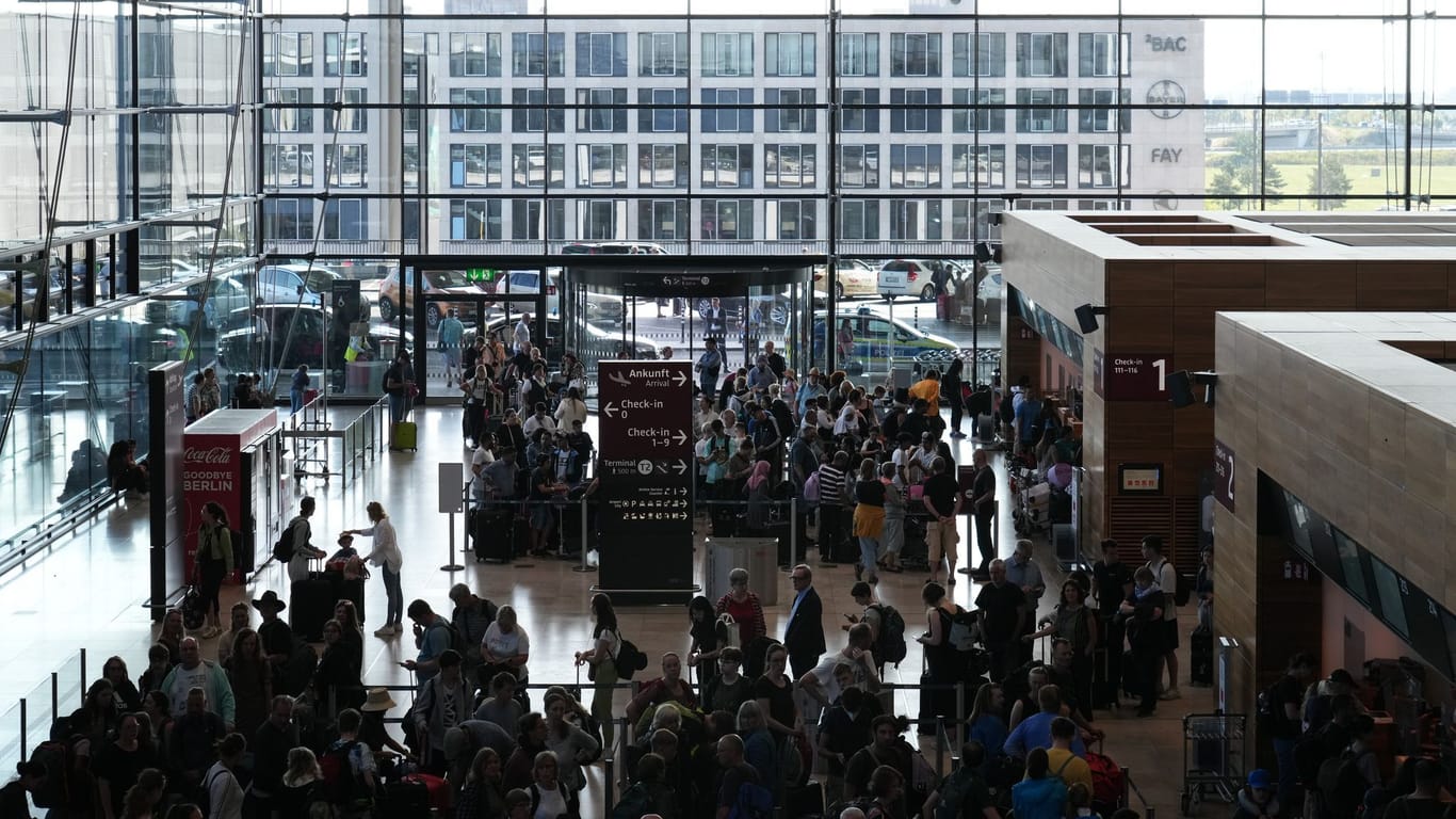 Terminal 1 auf dem Flughafen Berlin Brandenburg