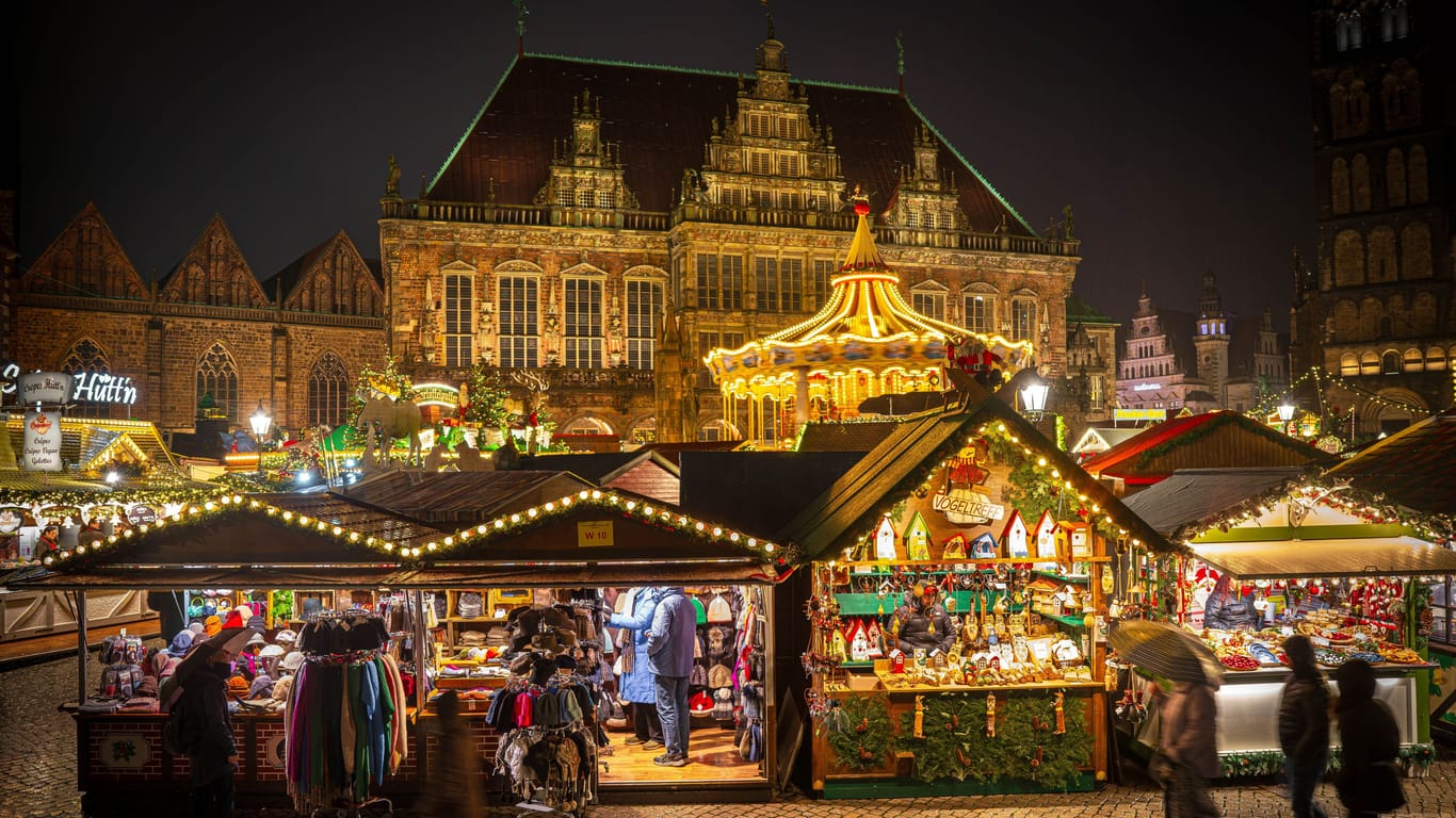 Der Weihnachtsmarkt in der Bremer Altstadt: Die Polizei setzt auf Videoüberwachung.