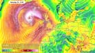 Orkan am Wochenende: Die britischen Inseln werden hart getroffen, in Deutschland steigen die Temperaturen.