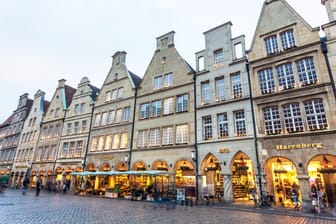 Prinzipalmarkt in Münster: Die Stadt in Nordrhein-Westfalen punktet bei der Lebensqualität für Rentner.