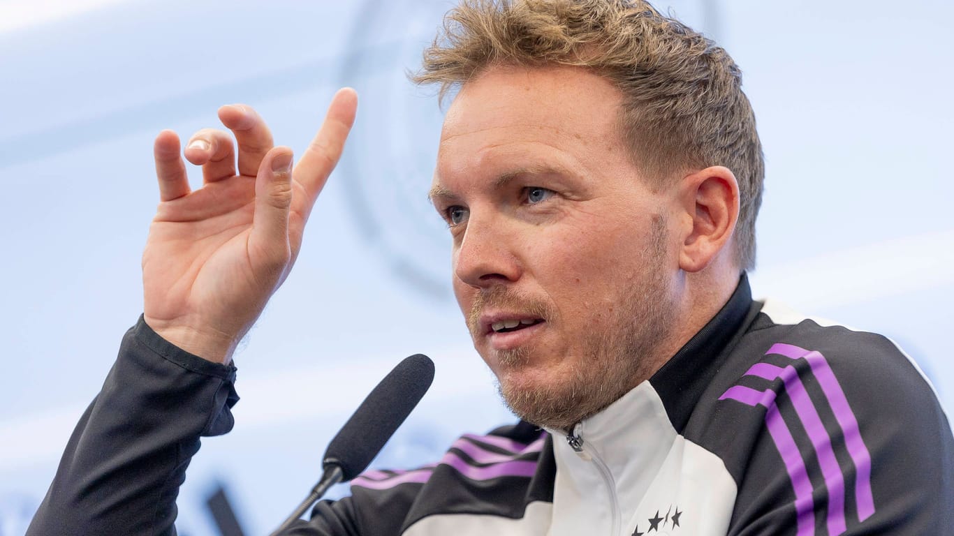 Julian Nagelsmann: Der deutsche Bundestrainer zeigte sich von einer Spieler-Absage unbeeindruckt.