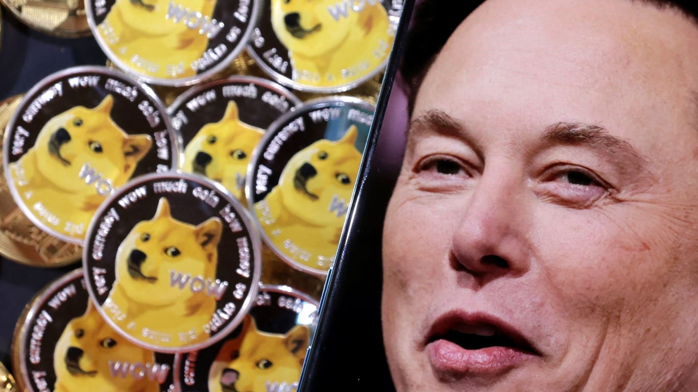 Kryptowährung Dogecoin: Elon Musk hat investiert.