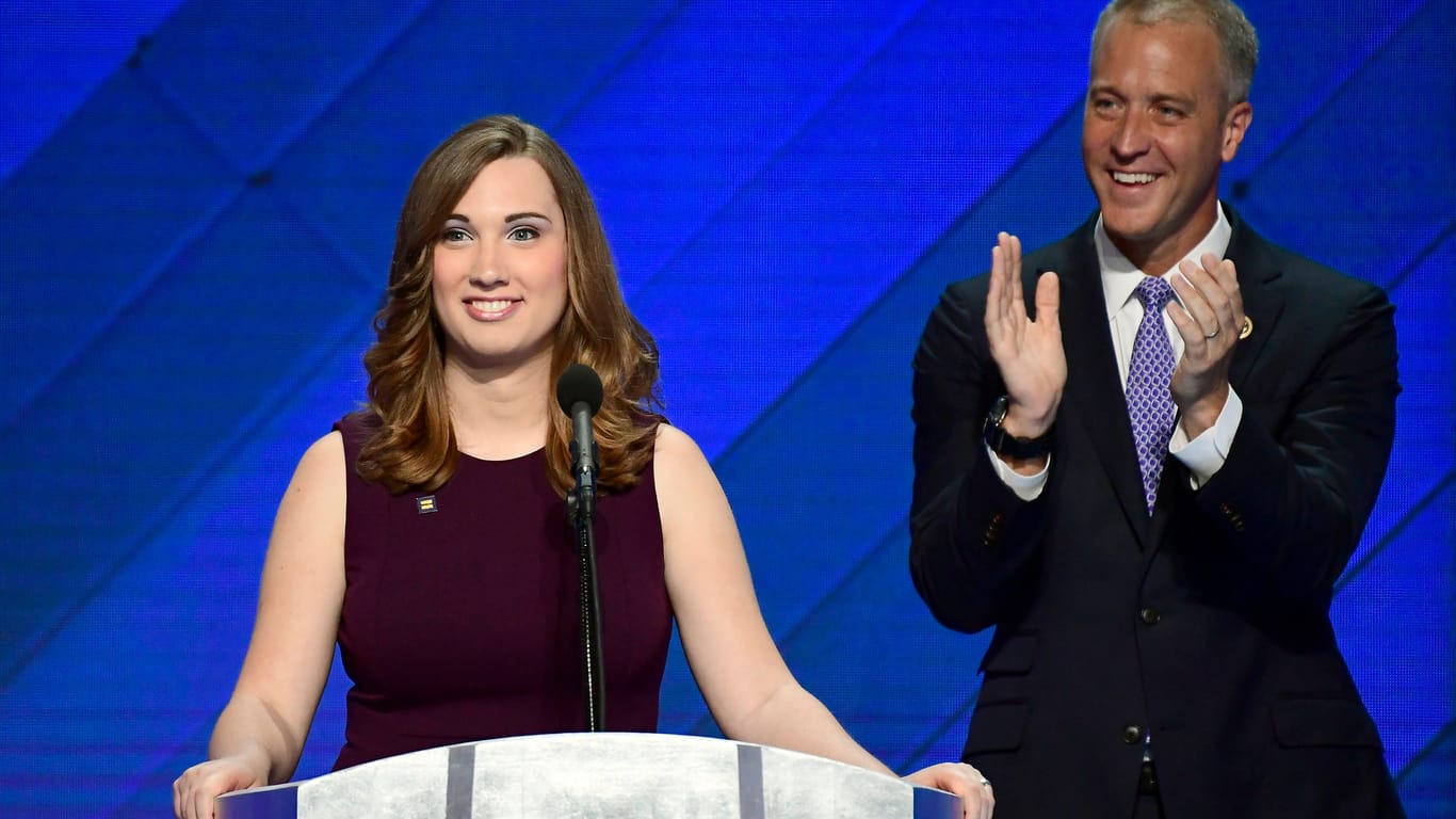 Die Transgender-Aktivistin Sarah McBride bei einem Kongress der Demokraten (Archivbild).