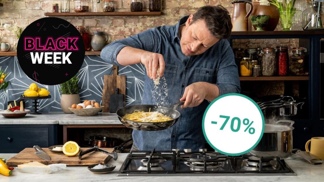 Bei Lidl sind in der Black Week von Starkoch Jamie Oliver entwickelte Tefal-Pfannen radikal reduziert im Angebot (Symbolbild).