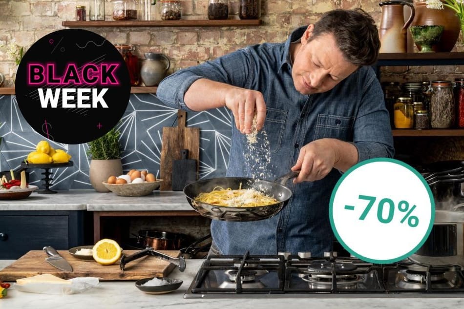 Bei Lidl sind in der Black Week von Starkoch Jamie Oliver entwickelte Tefal-Pfannen radikal reduziert im Angebot (Symbolbild).