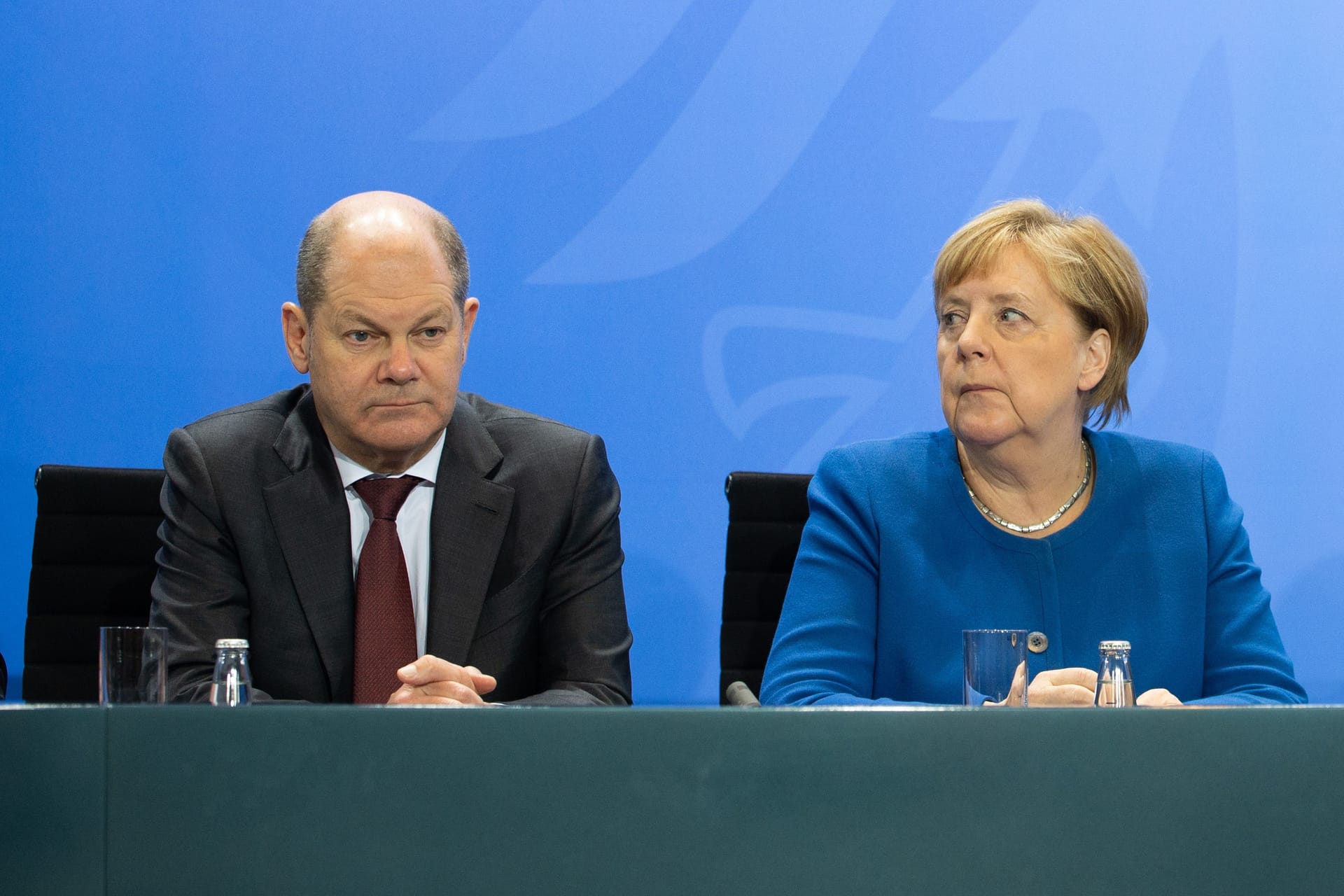 Olaf Scholz und Angela Merkel mussten während der Großen Koalition notgedrungen zusammenarbeiten.