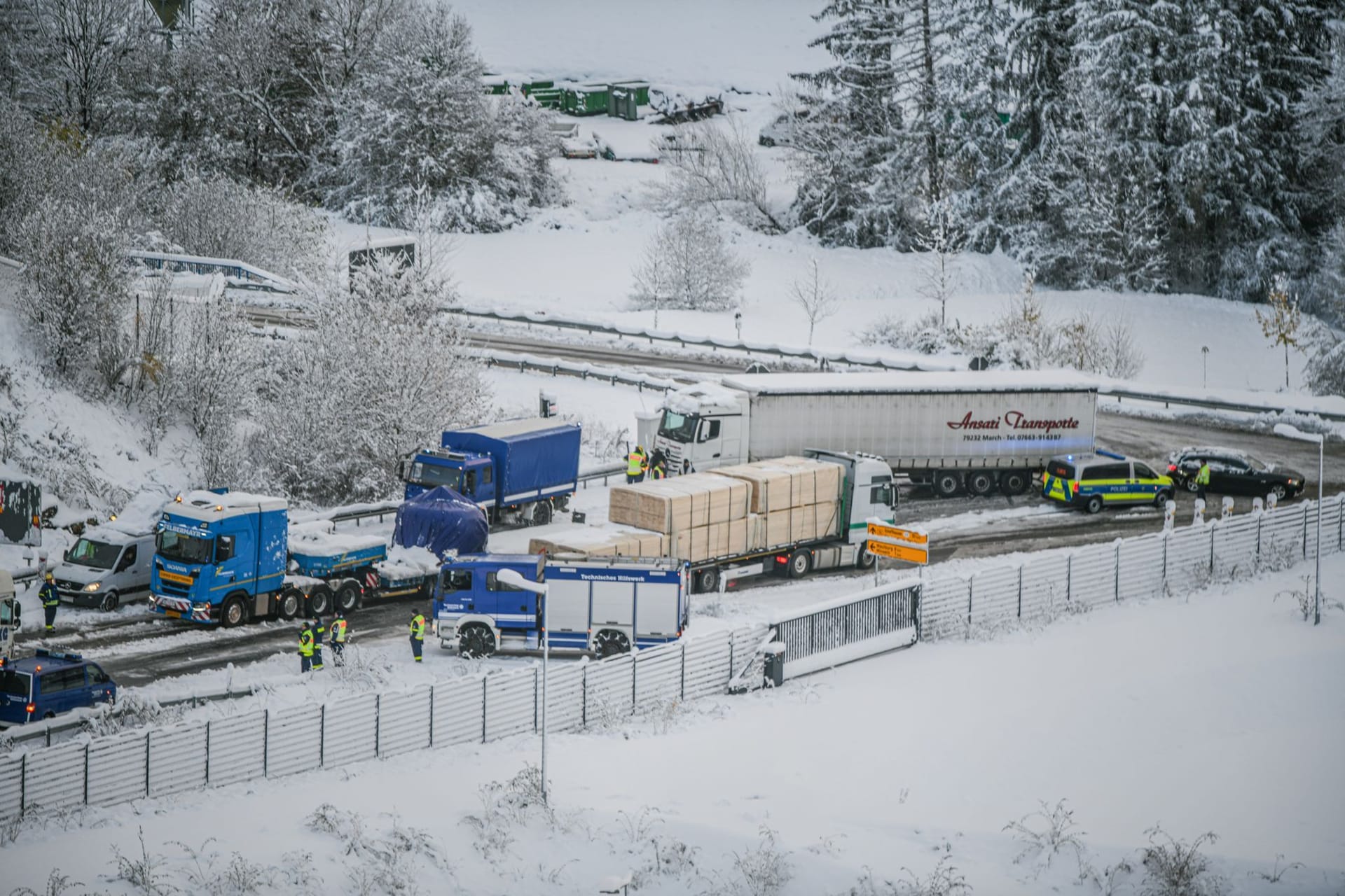 Schneechaos in Lörrach