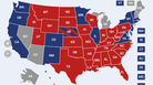 Überwiegend rote Staaten: Donald Trump hat die US-Wahl gewonnen.