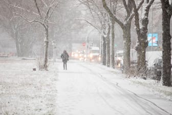 Spaziergänger im Schnee. (Symbolfoto)