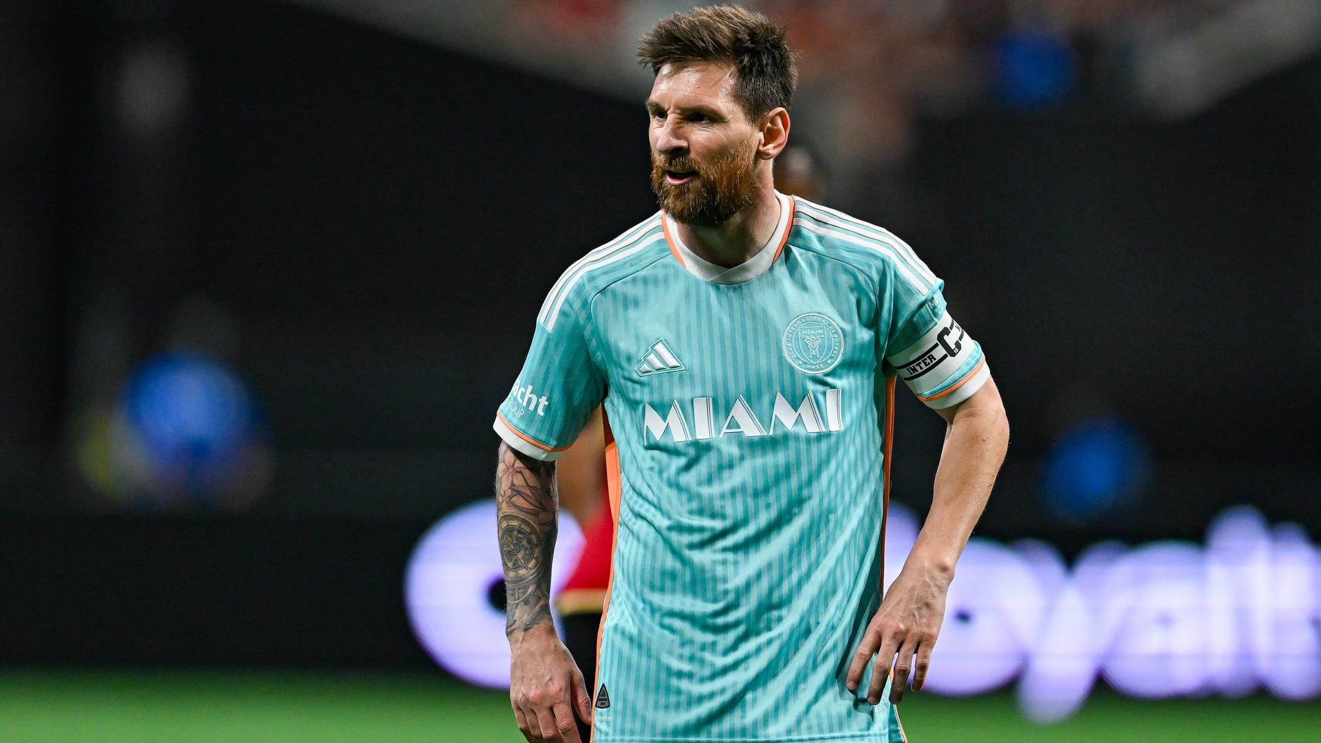 Fragender Blick: Lionel Messi muss mit Inter Miami ins Entscheidungsspiel gegen Atlanta.