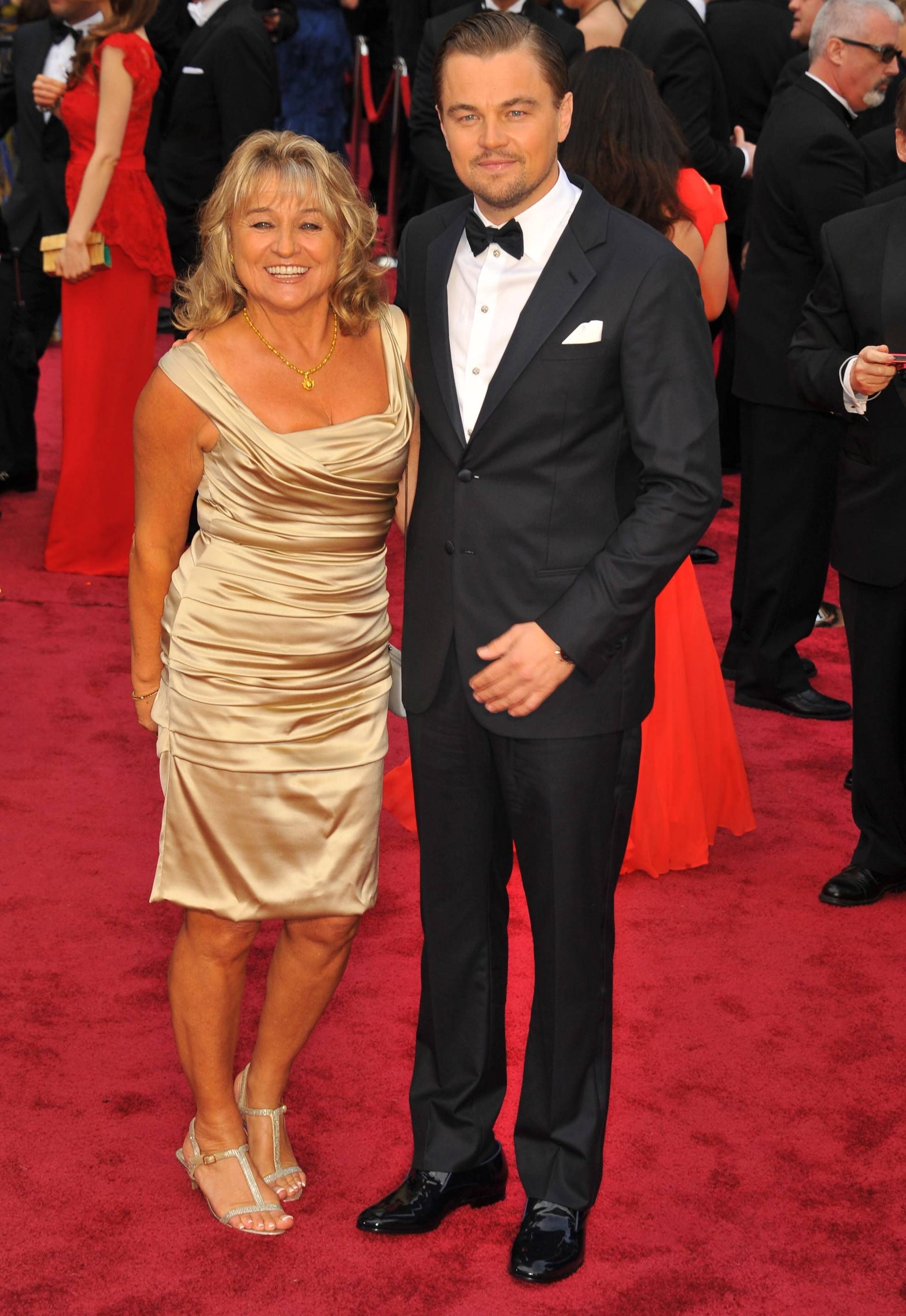 2014: Leonardo DiCaprio mit seiner Mutter Irmelin Indenbirken bei den Oscars.