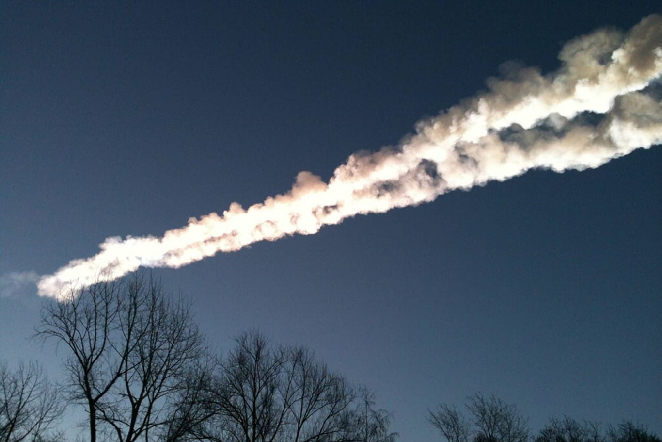 2013 zerbrach ein Asteroid über der russischen Stadt Tscheljabinsk beim Eintritt in die Erdatmosphäre.