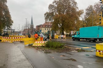 Radeklint zu Beginn der Woche: Noch sieht es hier nach Baustelle aus.