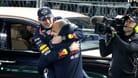 Max Verstappen jubelt: In Las Vegas sicherte er sich seinen vierten WM-Titel.