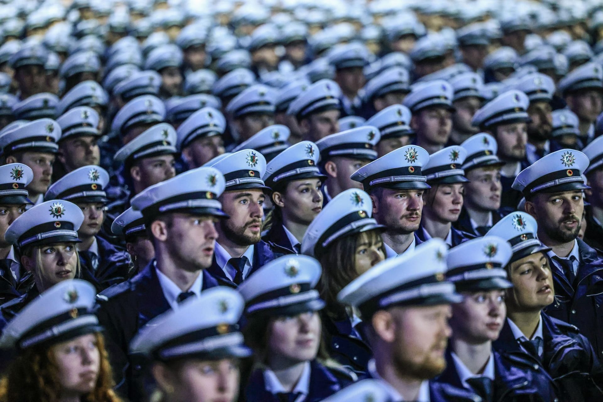 Vereidigungsfeier von Polizei-Anwärtern