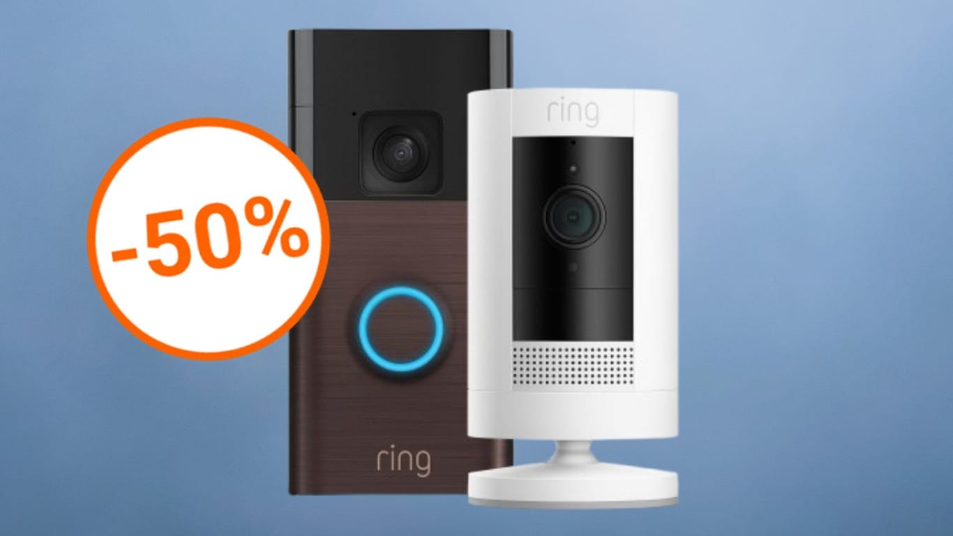 Amazon lockt mit 50 Prozent Rabatt auf ein smartes Security-Bundle von Ring.