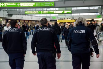 Dortmund, Germany - December 13, 2017: Airport Police. Dortmund Airport (DTM)