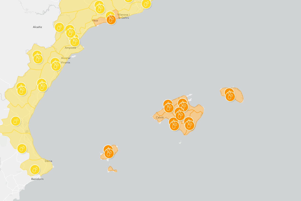 Nach Unwetterextremen auf dem Festland: Regen trifft nun auf Mallorca.