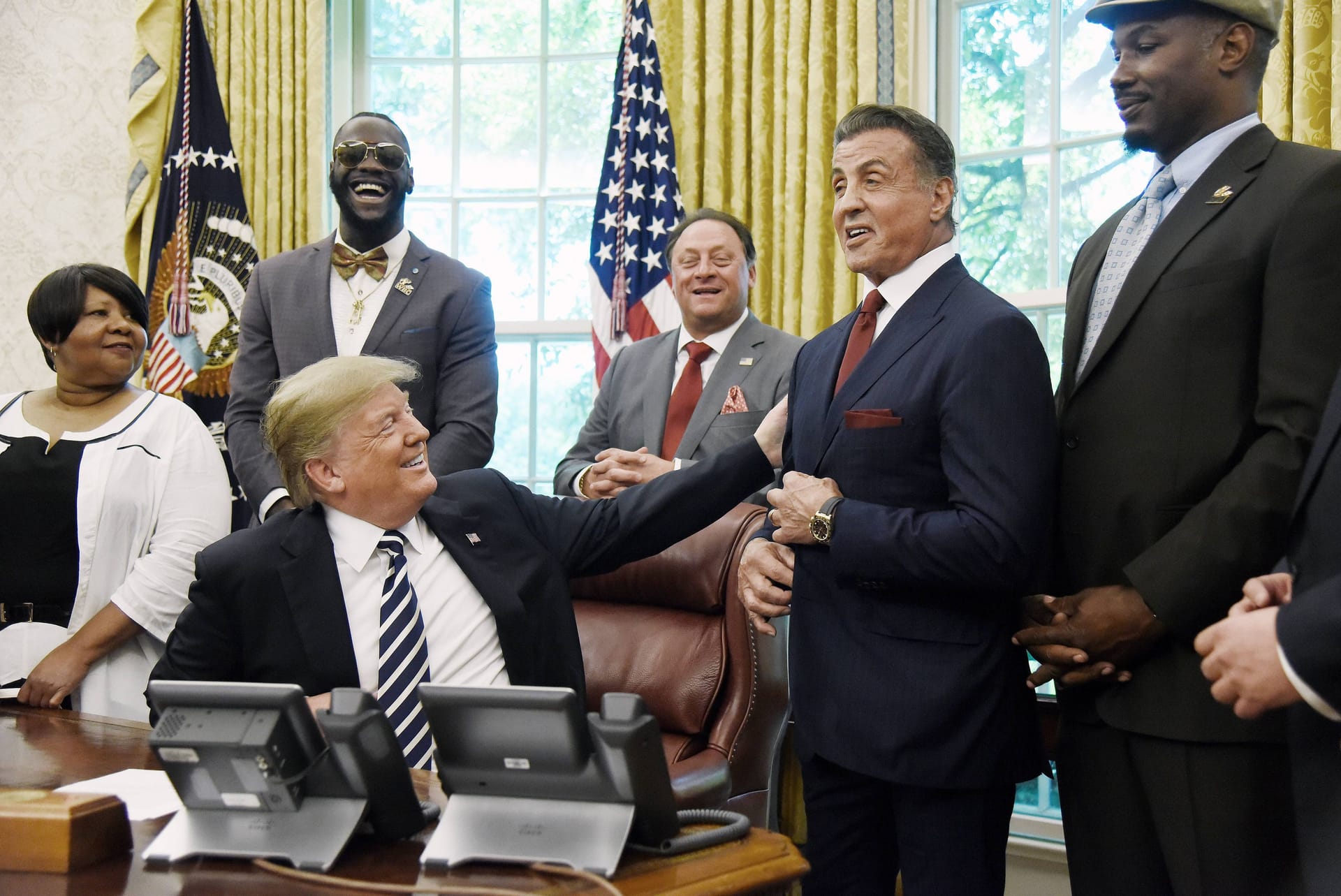 Donald Trump und Sylvester Stallone im Mai 2018 in Washington, DC.