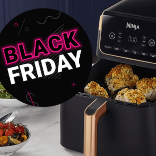 Backen, Braten, Grillen und mehr: Greifen Sie heute am Black Friday zu und holen Sie sich einen der begehrten Airfryer von Ninja für weniger als 100 Euro.