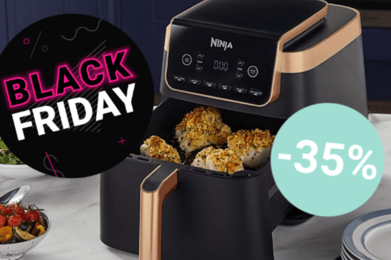 Backen, Braten, Grillen und mehr: Greifen Sie heute am Black Friday zu und holen Sie sich einen der begehrten Airfryer von Ninja für weniger als 100 Euro.