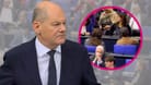 Olaf Scholz und zwei Frauen im Plenarsaal.