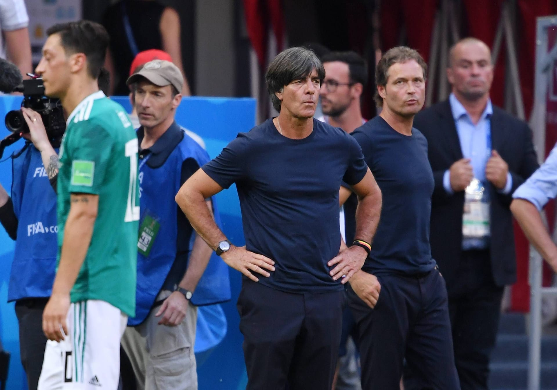 Joachim Löw nach dem Aus in Russland: Später sollte er von einem "arroganten" Auftreten seiner Mannschaft sprechen.