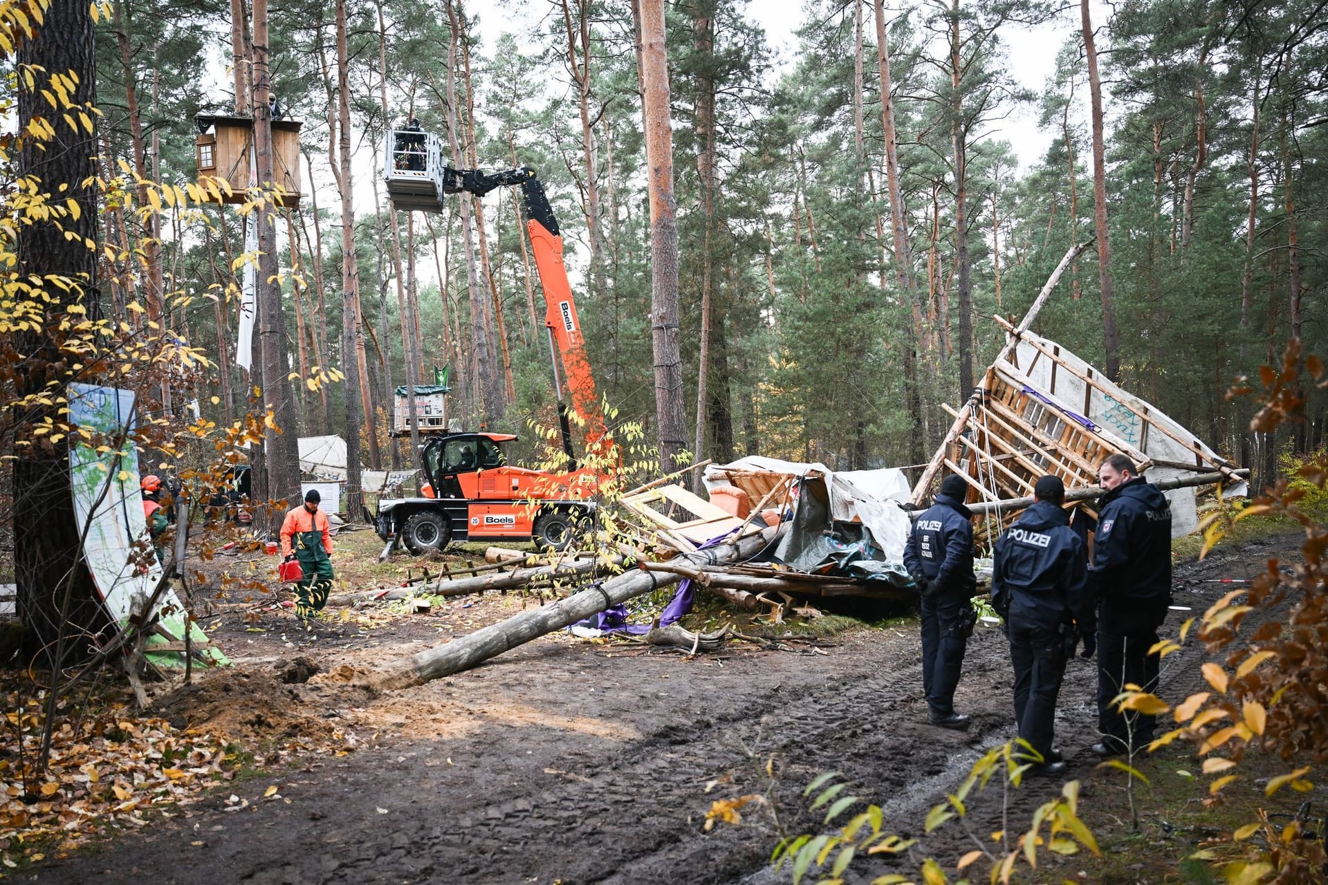 Räumung Tesla-Protestcamp in Grünheide