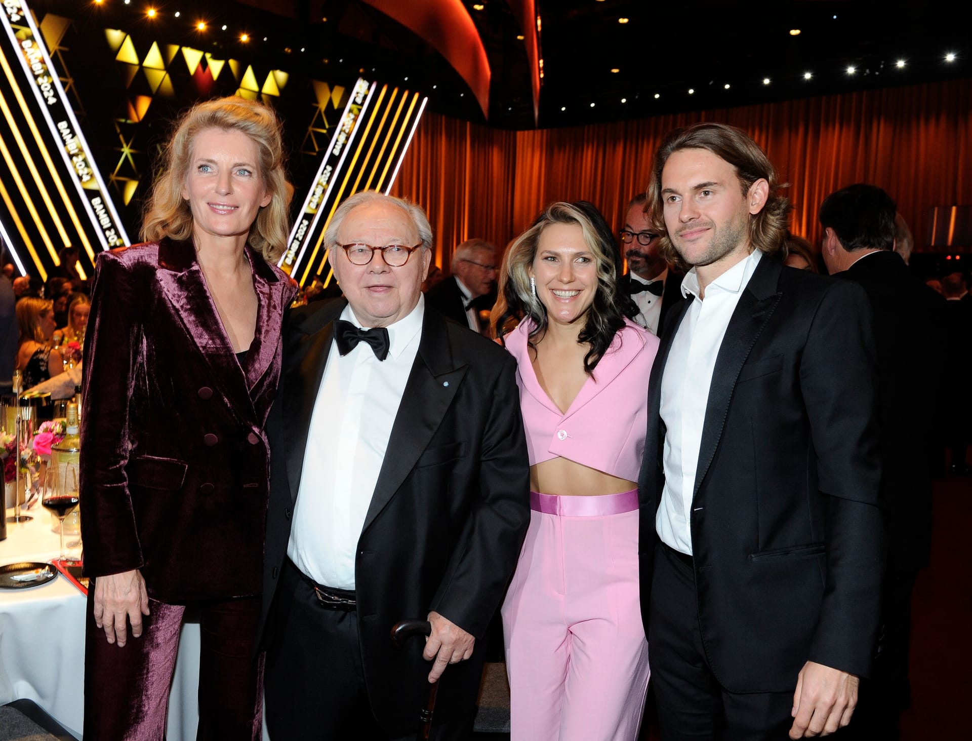 Maria Furtwängler, Hubert Burda, Elisabeth Furtwängler und Jacob Burda beim Bambi 2024.