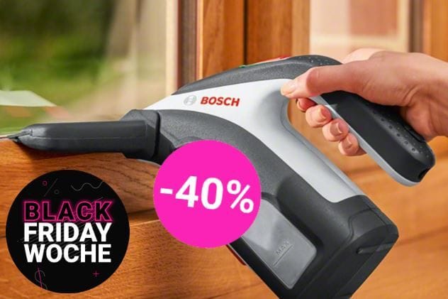 Amazon bietet den praktischen Akku-Fenstersauger von Bosch zum Black Friday mit einem Rabatt von fast 40 Prozent an.