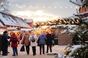 Impressionen vom Weihnachtsmarkt auf Gut Basthorst: Mit rund 250 Ausstellern zählt er zu den größten Norddeutschlands.