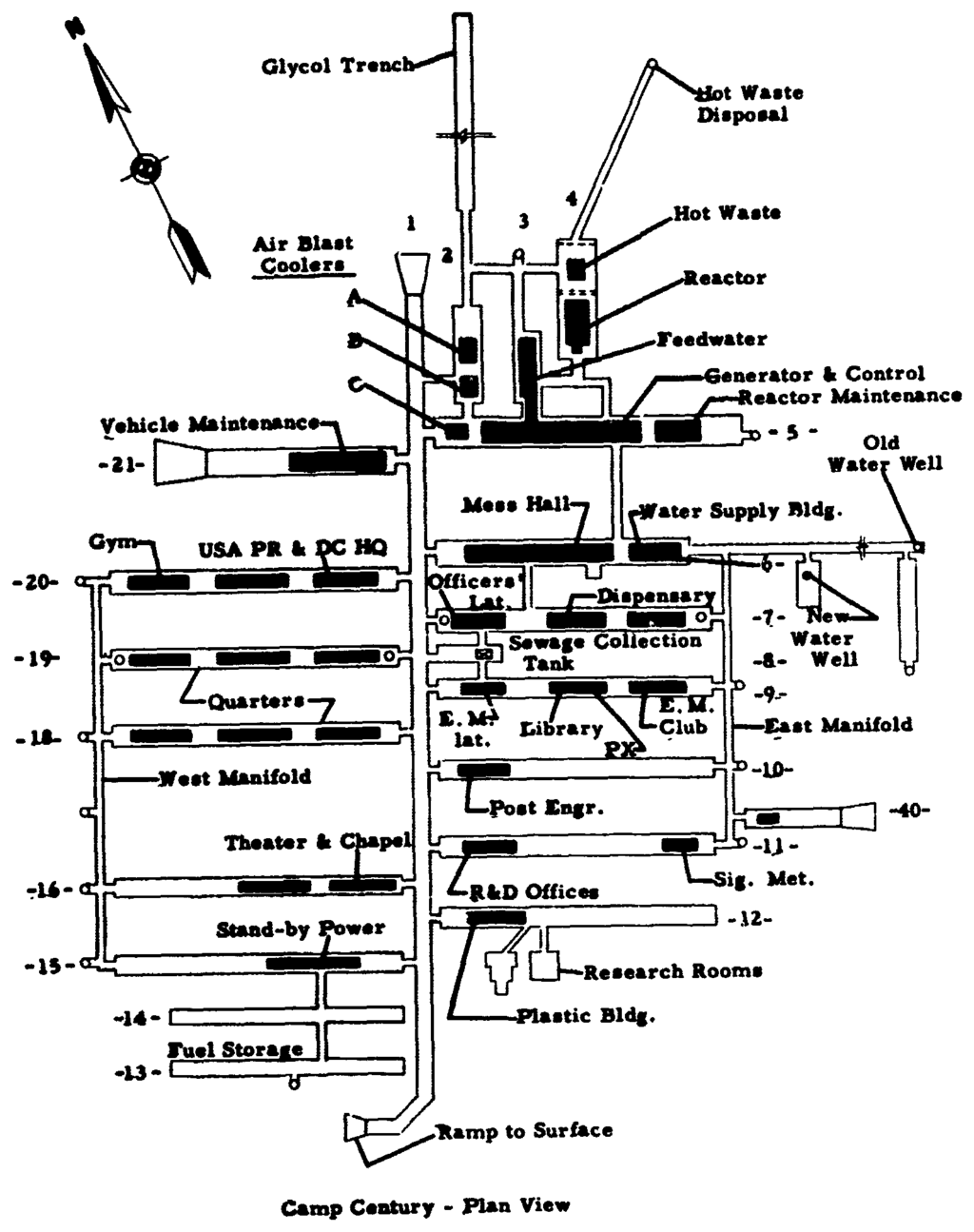 Plan des Camp Century