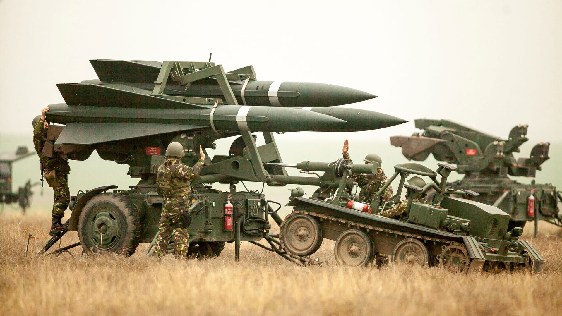 Eine Hawk-Abschussrampe mit Boden-Luft-Raketen der rumänischen Armee (Archivbild).