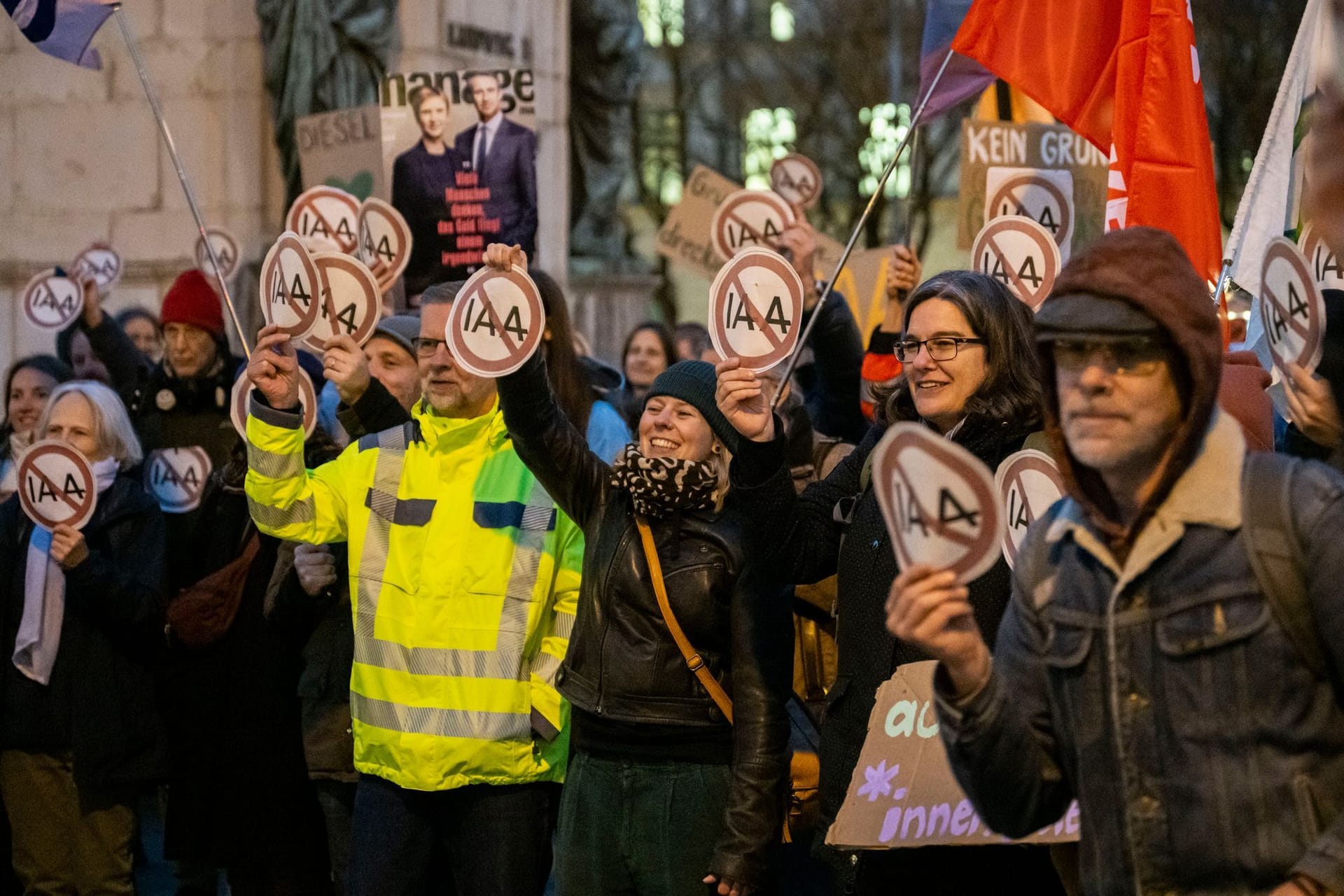 Protest gegen die IAA am Dienstag in München.