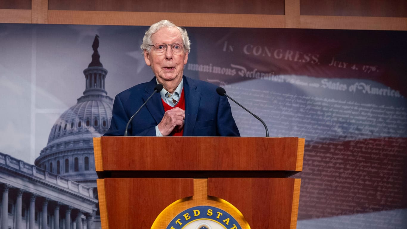 Mitch McConnell (Archivbild): Der 82-Jährige hatte zu Beginn dieses Jahres seinen Rücktritt angekündigt.