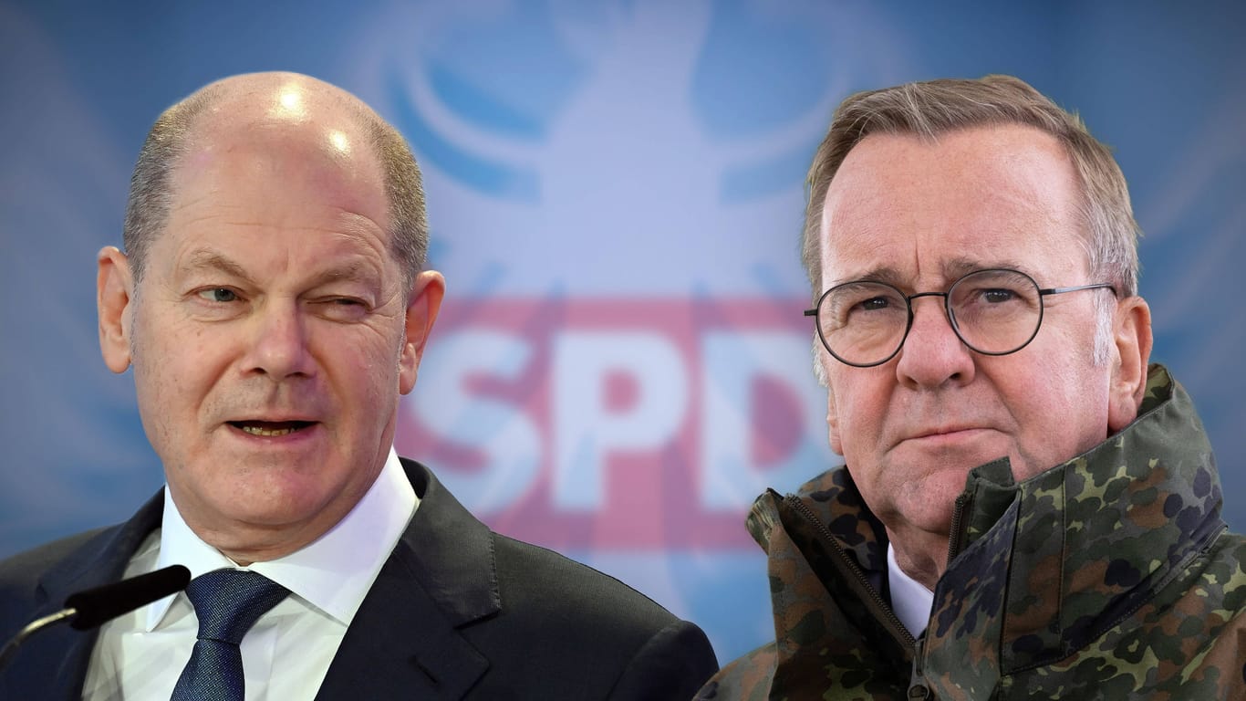 SPD und die K-Frage: Wirklich wieder Olaf Scholz? Oder doch besser Boris Pistorius (r.)?