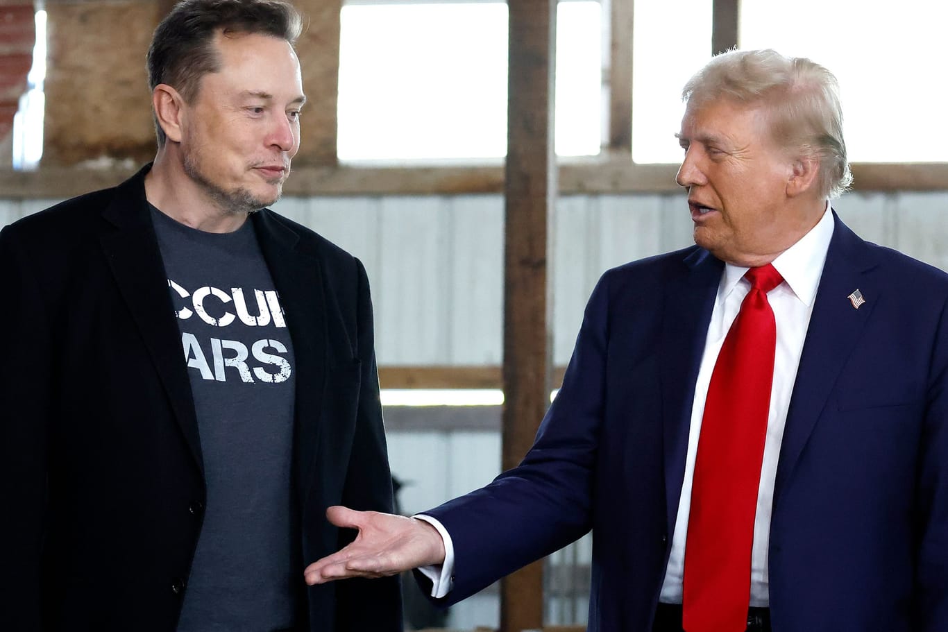 Donald Trump und Elon Musk: Beide Männer hielten im US-Wahlkampf fest zusammen.