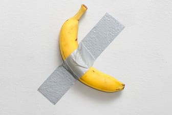 Das Kunstwerk "Comedian" von Maurizio Cattelan: Er sagt, seine Banane sei kein Witz.