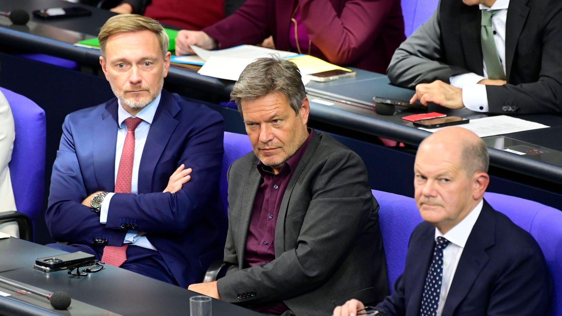 Christian Lindner, Robert Habeck, Olaf Scholz: Die Ampelkoalition ist am Ende.