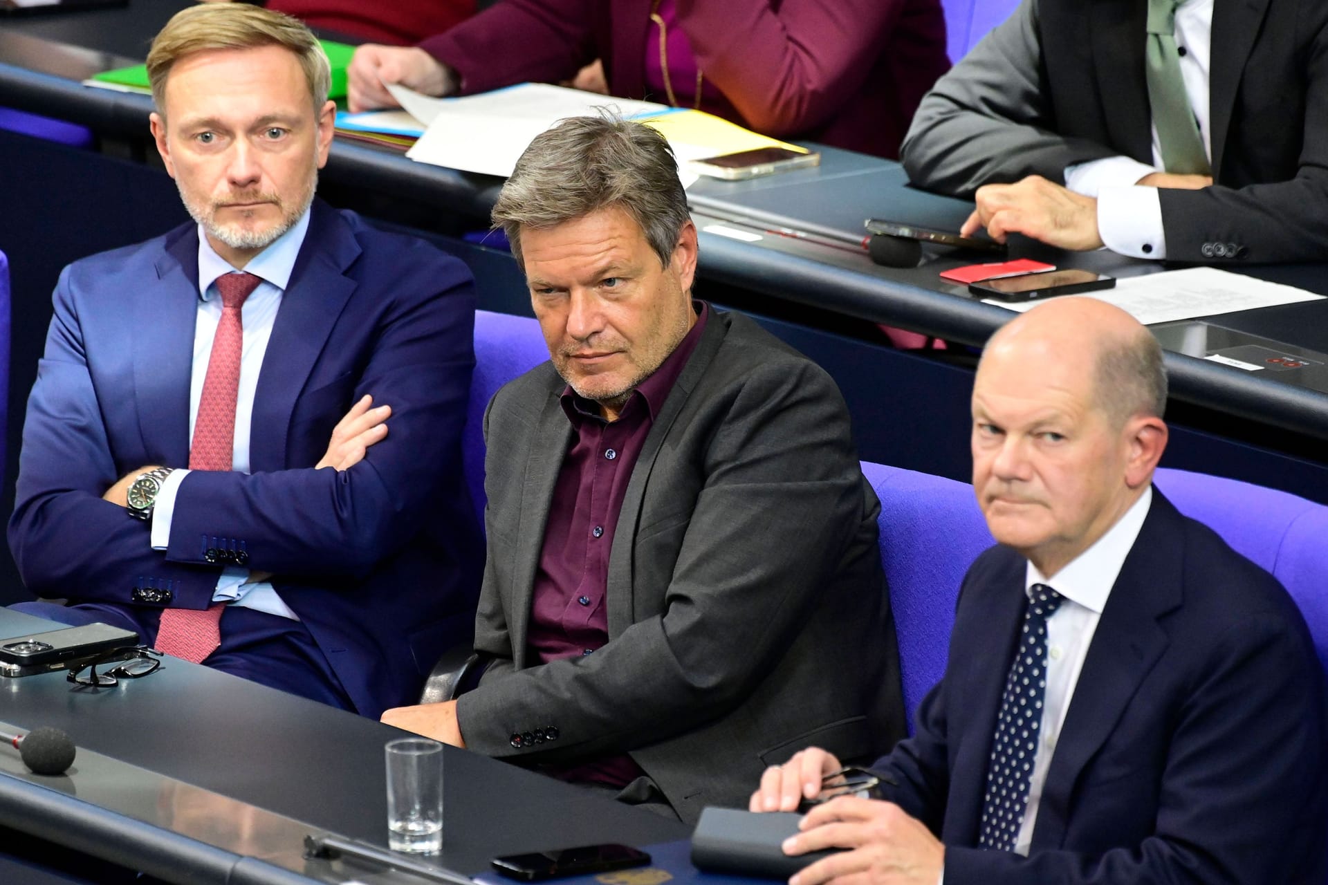 Christian Lindner, Robert Habeck, Olaf Scholz: Die Ampelkoalition ist am Ende.