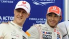 Michael Schumacher (links) und Lewis Hamilton: Die beiden teilen sich den WM-Rekord der Formel 1.