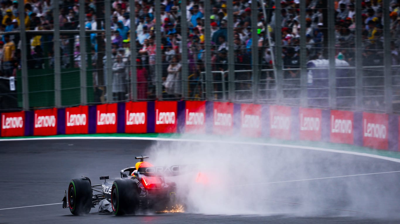 Max Verstappen beim Rennen in Interlagos, Brasilien.