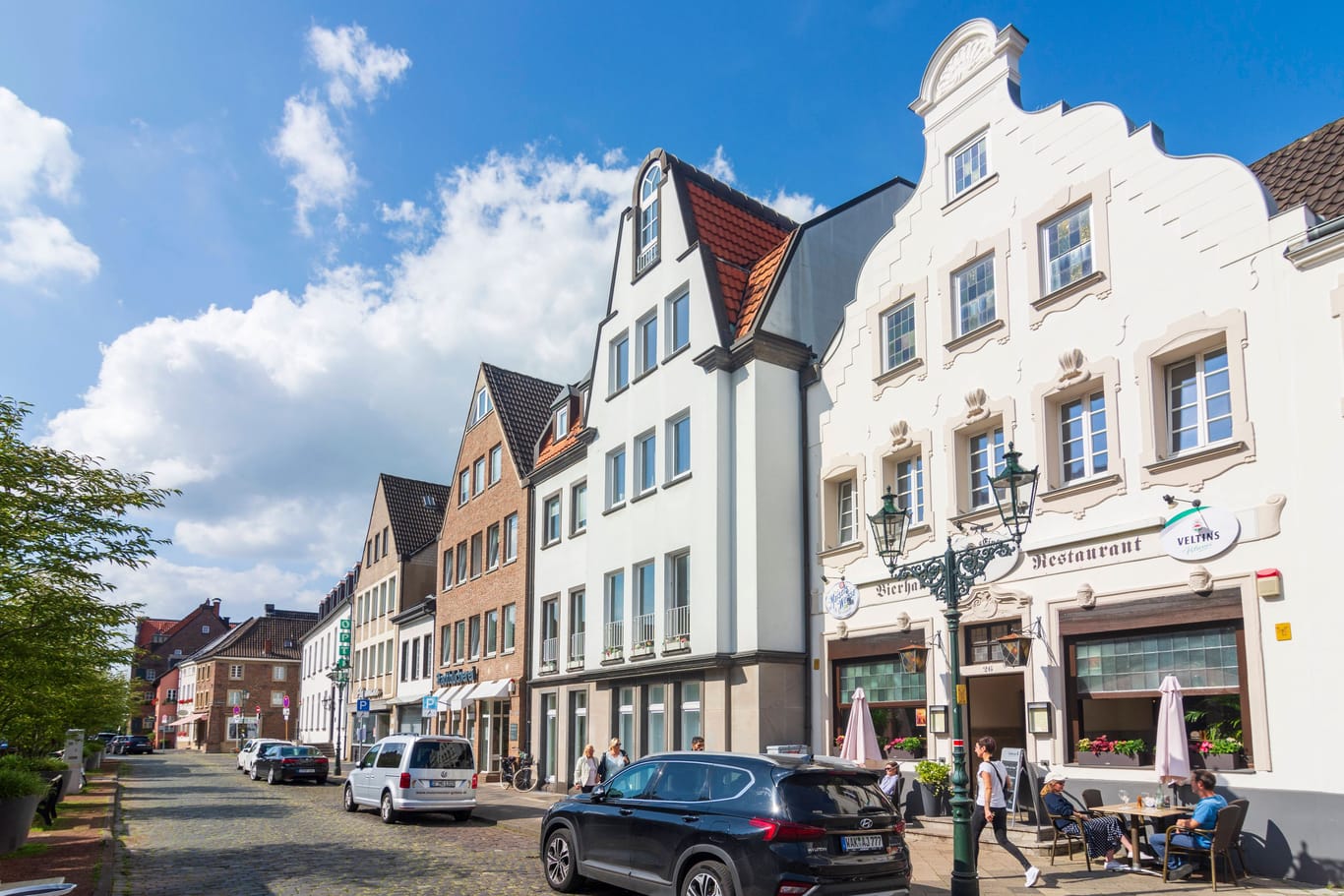 Stadtzentrum von Kaiserswerth (Archivbild): Der Ort ist bekannt für seine gut erhaltenen Barockhäuser.